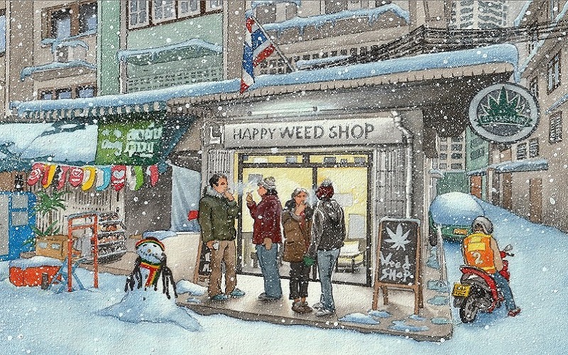 FM057 Marijuana Shop (Magnet)